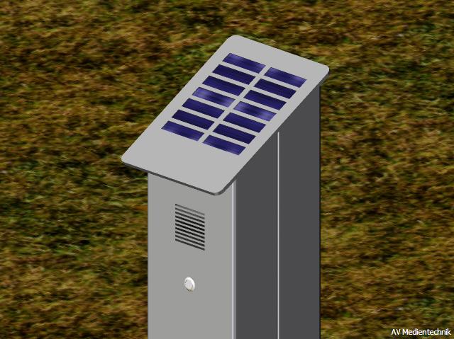 outdoor Hörstation mit Solarpanel