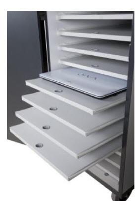 Notebookwagen Ablage ausziehbar Notebookwagen Ablage ausziehbar