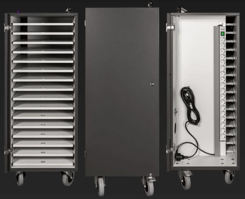 Transportwagen aus Holz für Notebooks und Laptops Transportwagen aus Holz für Notebooks und Laptops