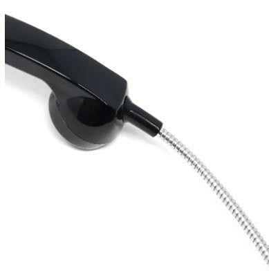 Telefonhörer mit Panzerkabel Telefonhörer mit Panzerkabel